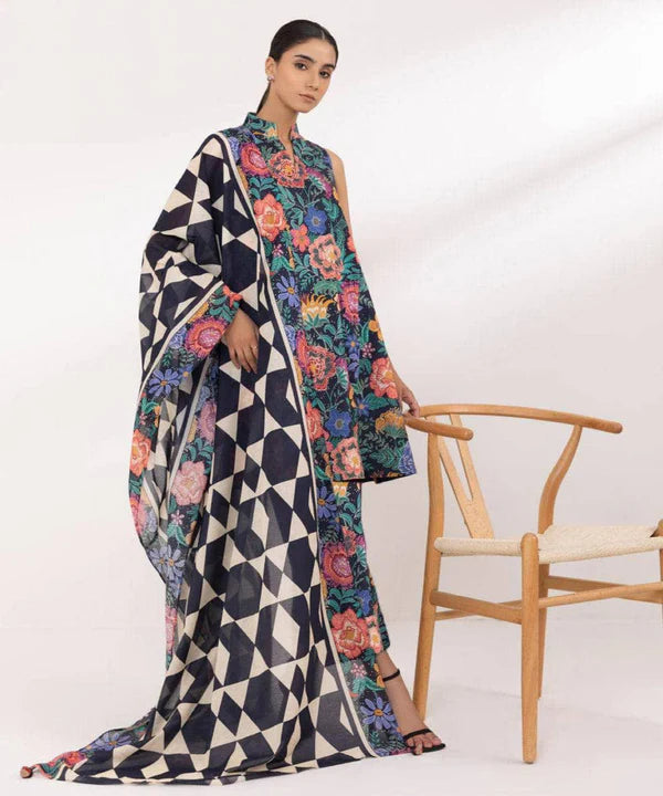 SAPPHIRE Premium Printed Khadar Vol 3-Pc Suit