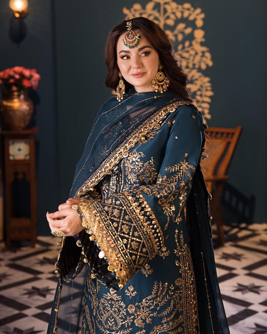 ASIM JOFA Chiffon Embroidered Fancy 3-Pc Suit