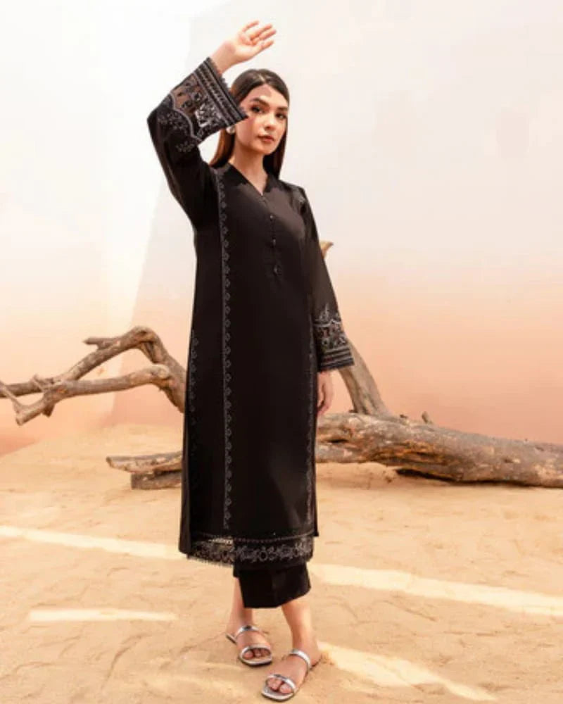 Noir Baloom Embroidery Ready To Wear 2-Pc