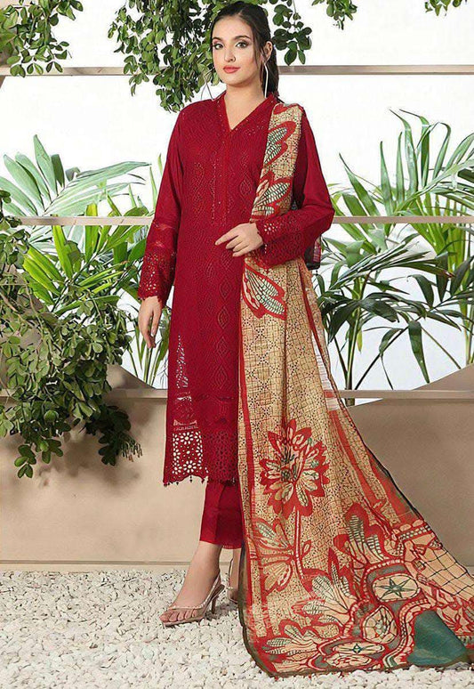 Export Quality Lawn 3-Pcs Unstitched Suit