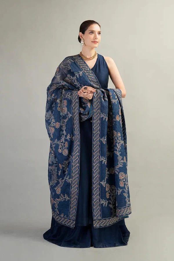 BREEZE Luxury Embroidered Dhanak 3-Pc Suit