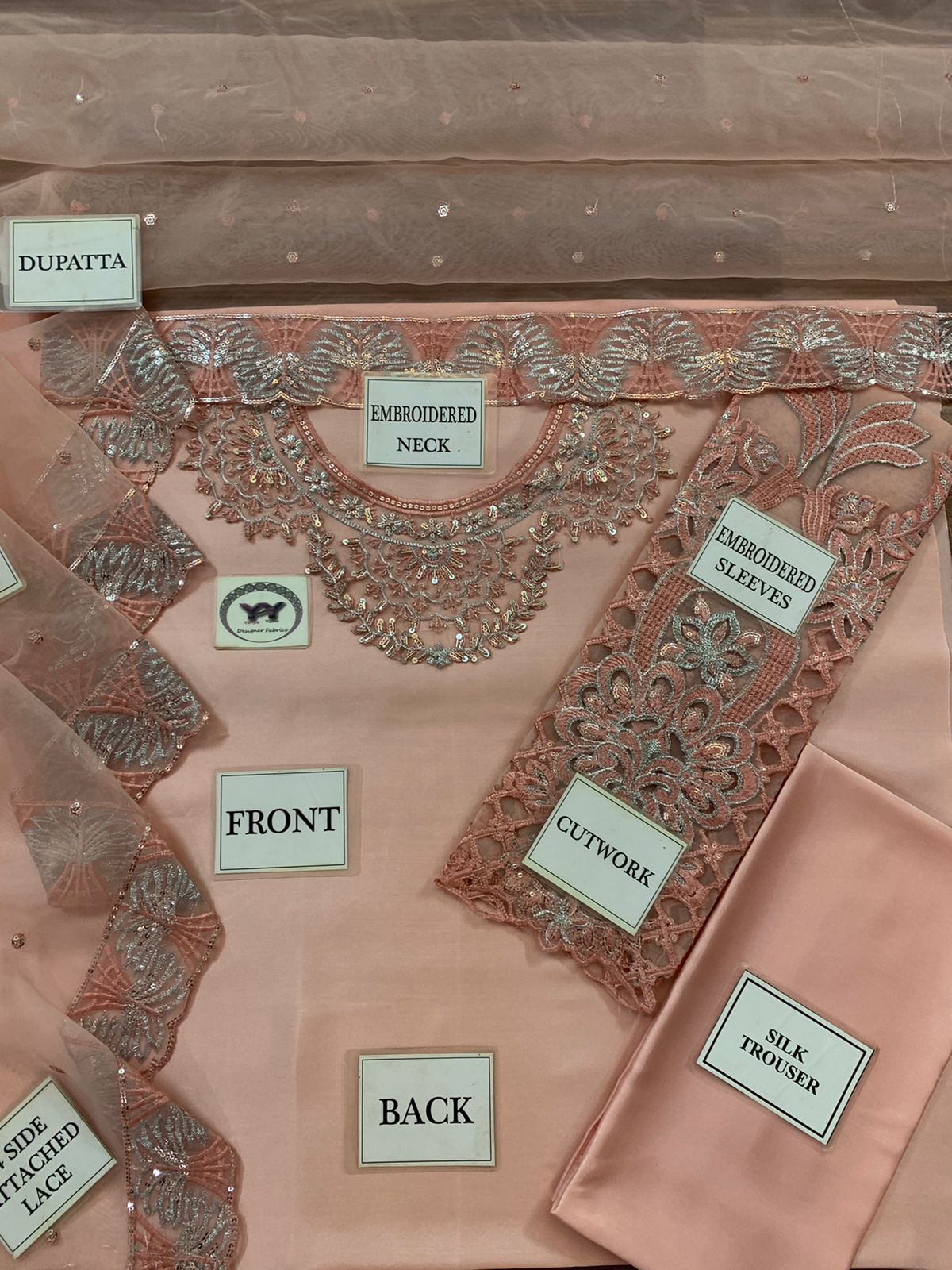 VANIYA SILK Embroidered Fancy 3-P Suit