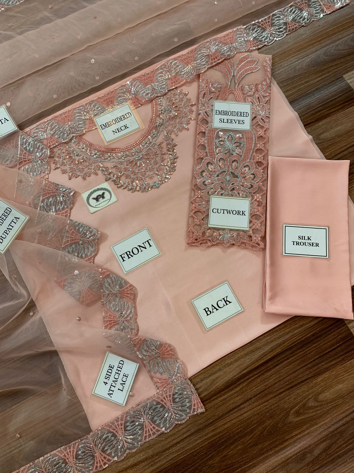 VANIYA SILK Embroidered Fancy 3-P Suit