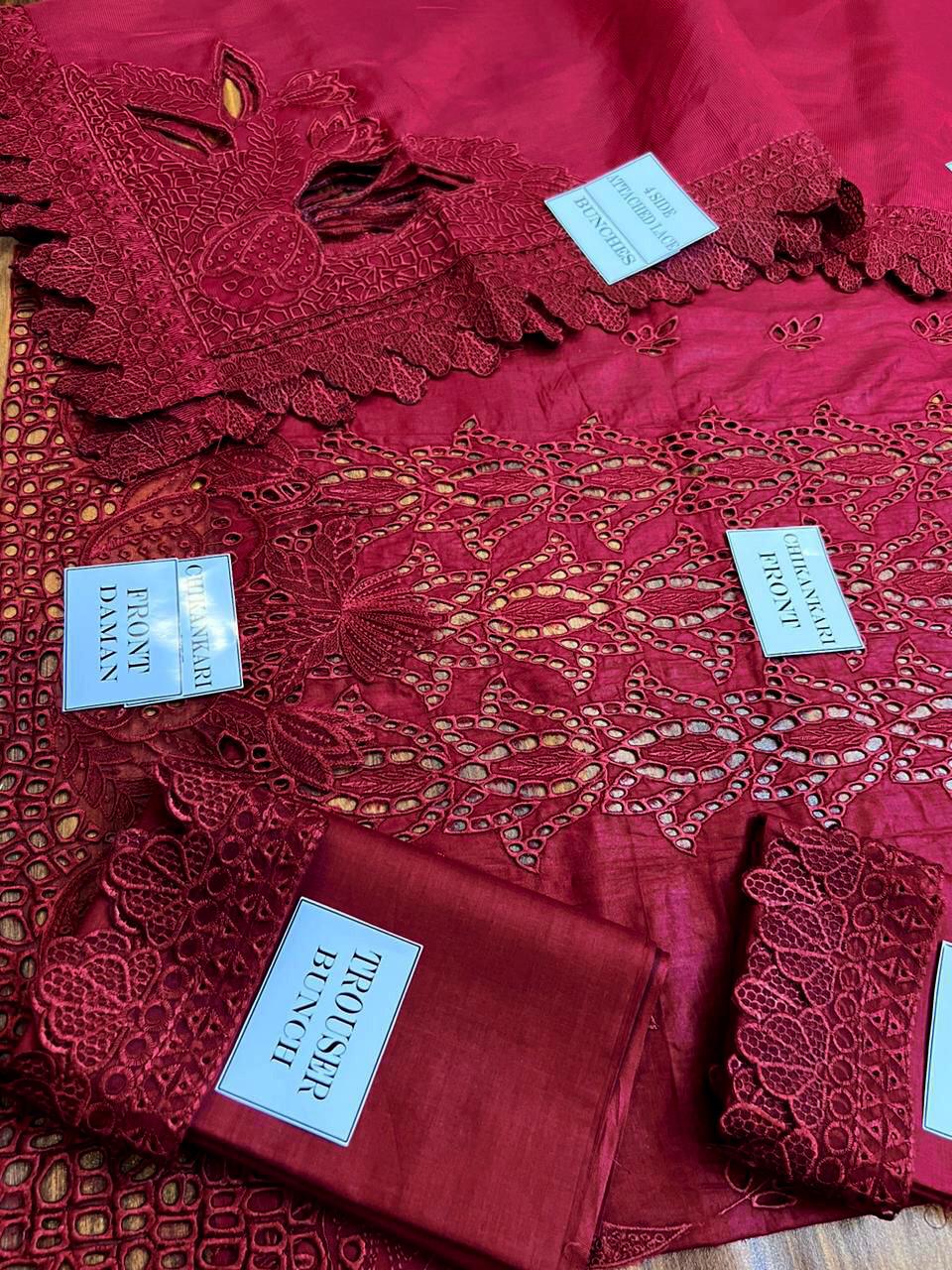 RANG RASIYA Chickenkari Heavy Embroidered 3-Pcs