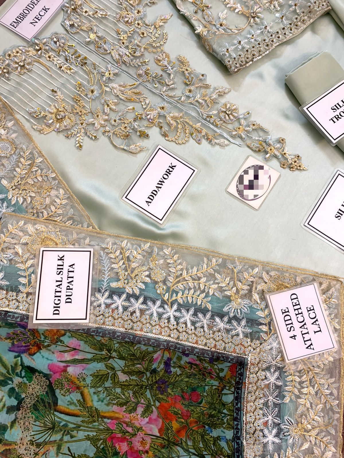 AZURE Luxury Silk Fancy 3-Pc Suit