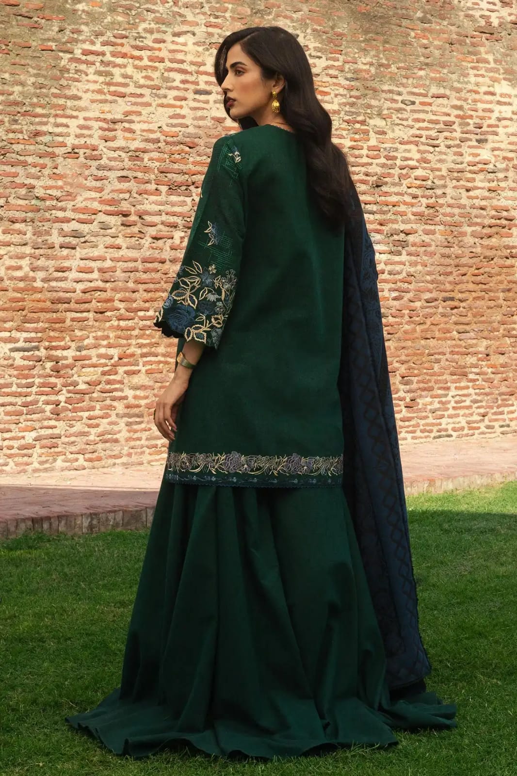 ZARA SHAH JAHAN Luxury Embroidered 3-Piece Suit