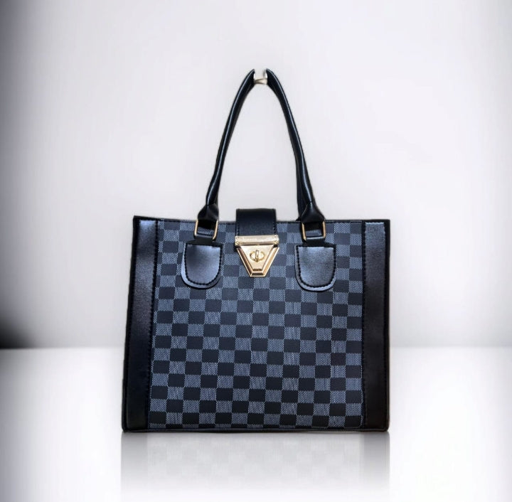 Chess Lock Hand Bag