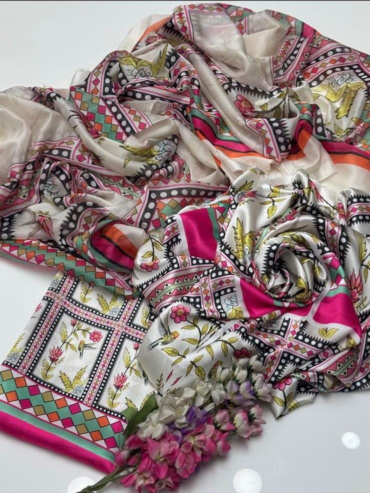 LULUSAR Silk Digital Print 3-Pcs