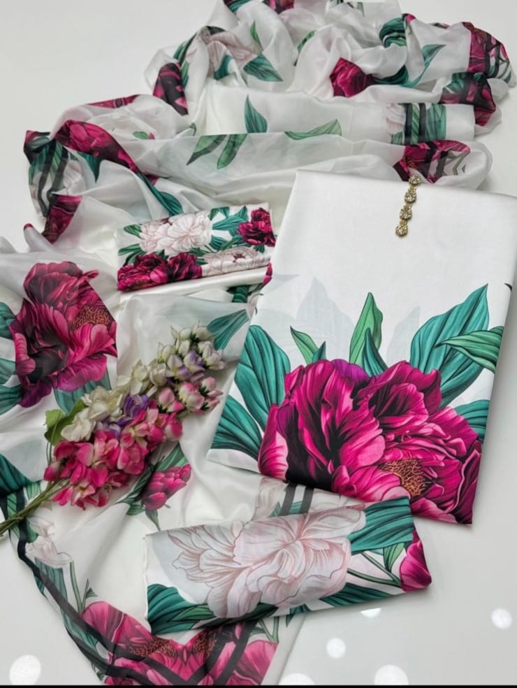 Tie N Die Digital printed 3-Pcs Suit