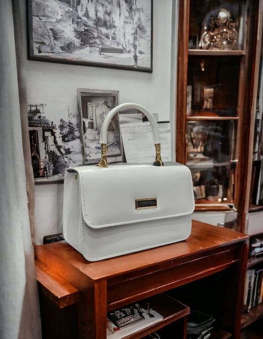 Jimmy Chu Box Hand Bag