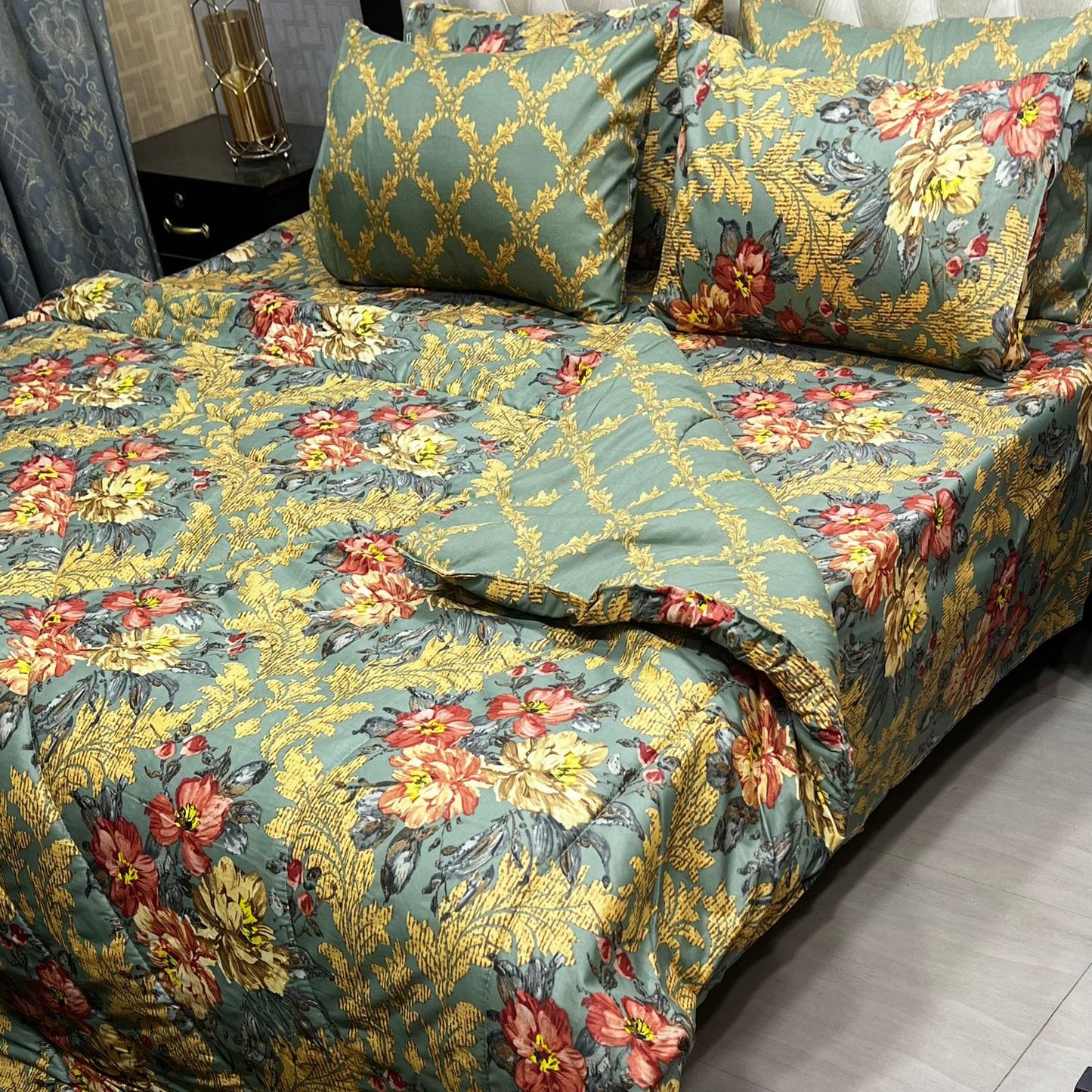 Printed 6 Pcs Vickie Razai Set