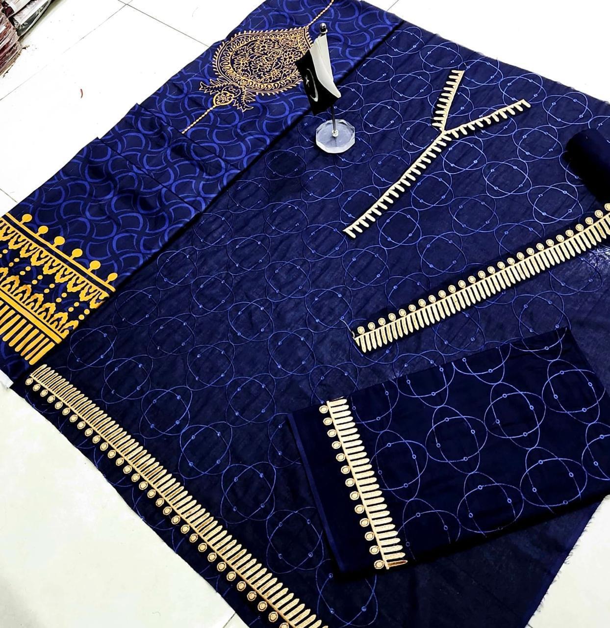NAKOOSH Best Quality Lawn 3-Pcs Suit