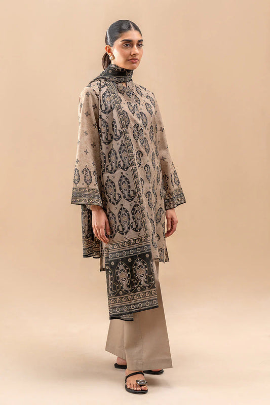 BEECHTREE Printed Lawn 3-Pcs  Suit