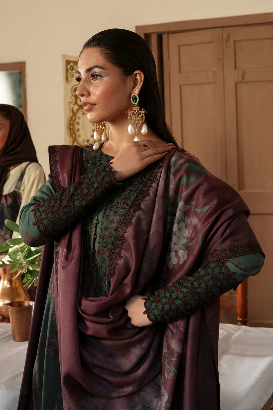 IZNIK Premium printed Embroidered lawn 3-Pcs