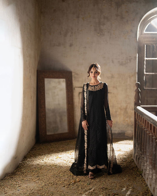 AZURE Luxury Chiffon Embroidered 3-Pcs