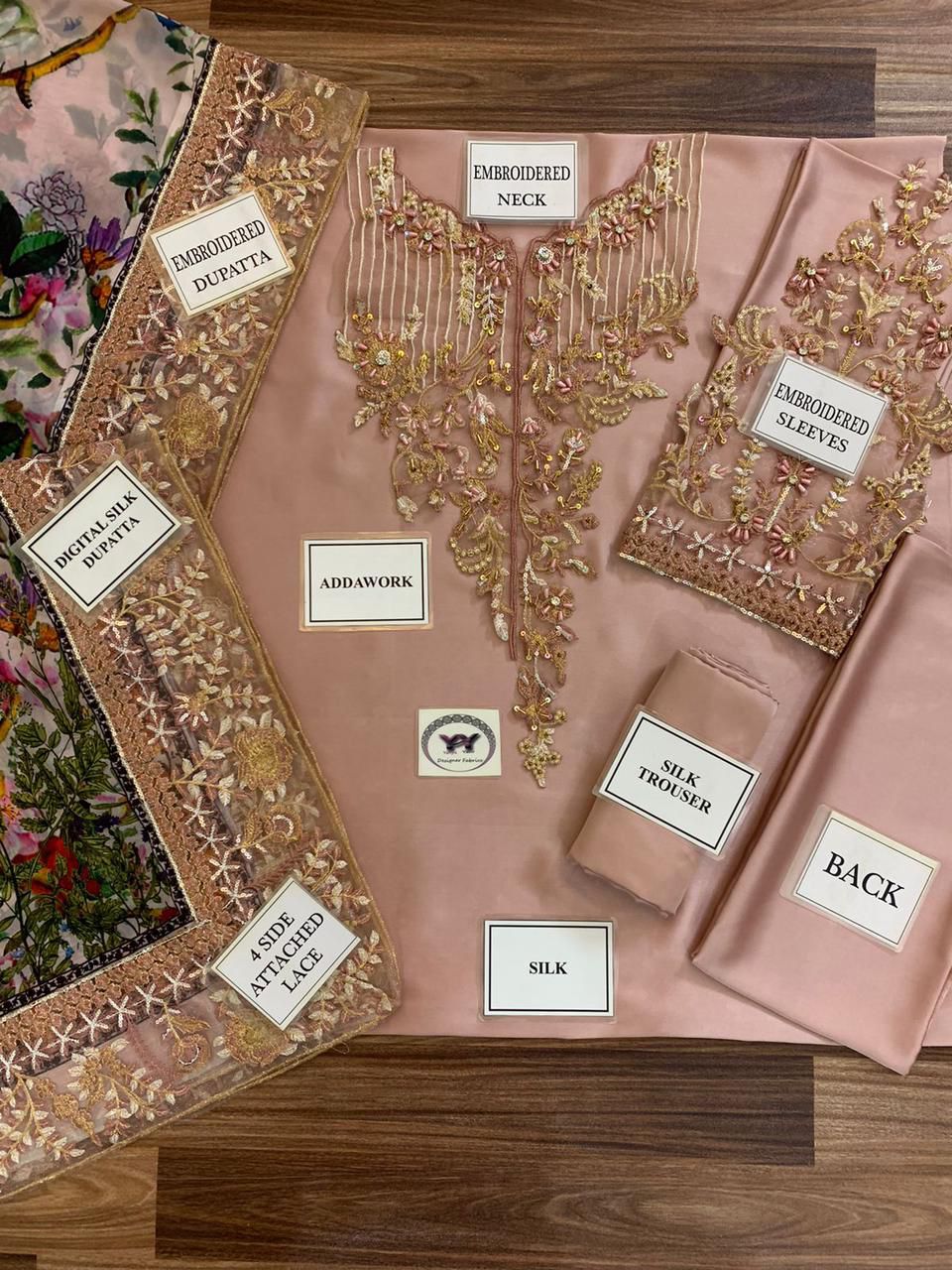 AZURE Luxury Silk Fancy 3-Pc Suit
