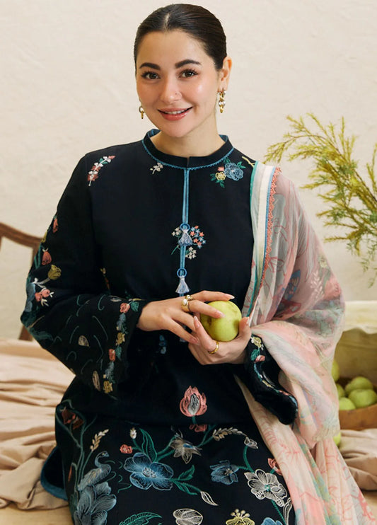 ZARA SHAHJAHAN Embroidered Linen 3-Pc Suit