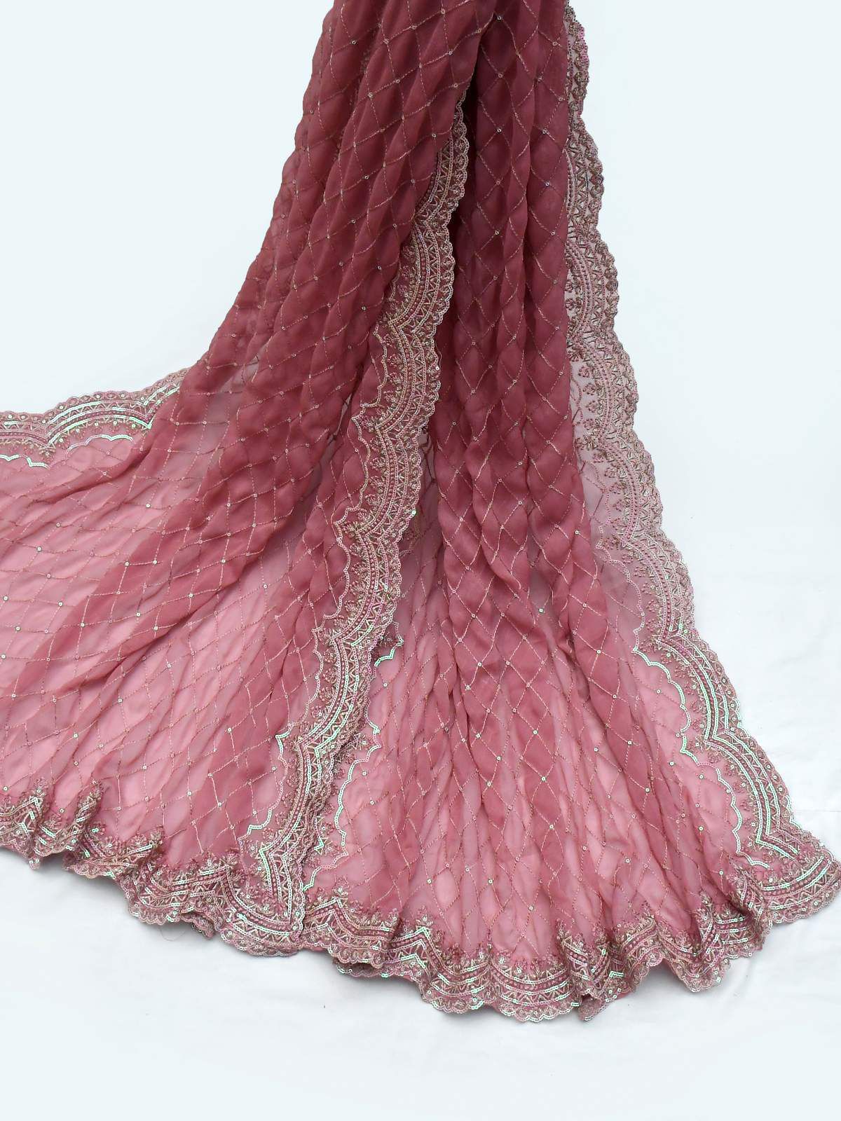 AKBAR ASLAM Soft Organza Fancy Embroidered 3-Pcs