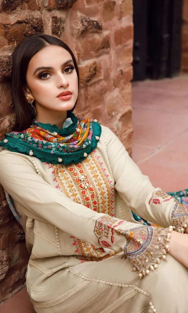 ZARA SHAH JAHAN Luxury Embroidered 3-Piece Suit