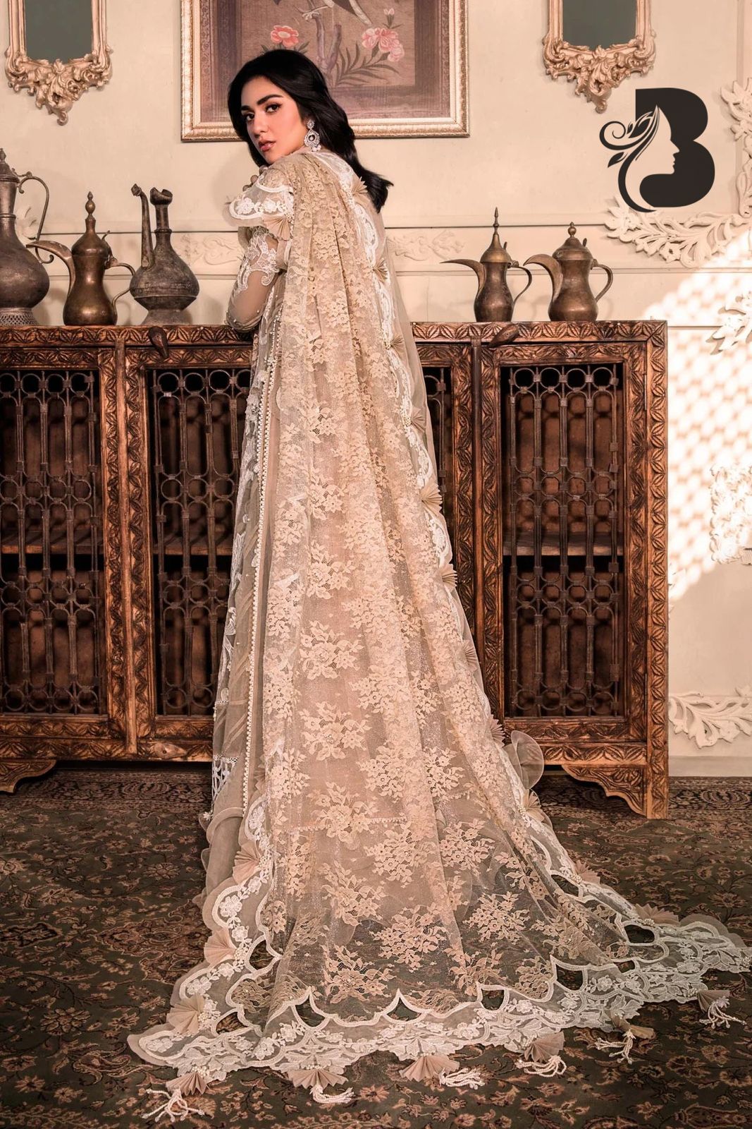 MARIA.B HERITAGE EDITION Heavy Embroidered 3-Pcs