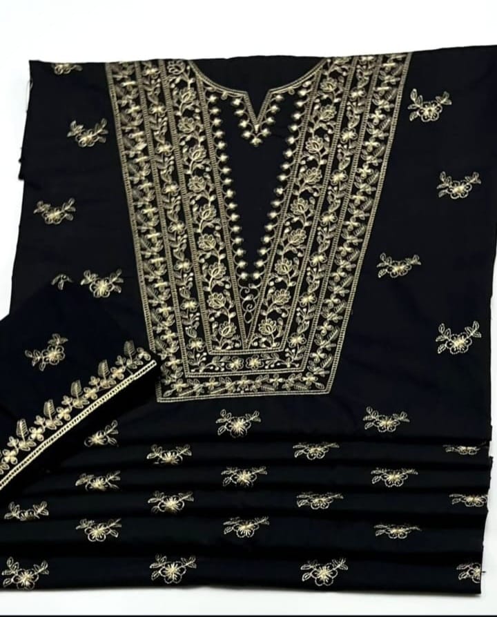 Luxury Embroidered Cotton 2-Pc Suit