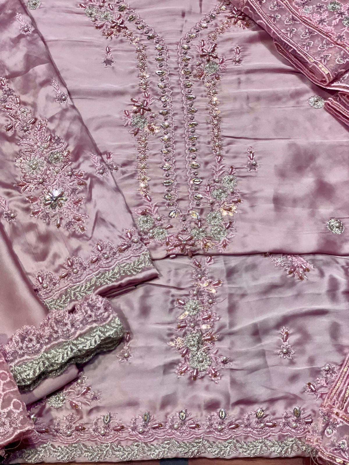 MUSHQ SHAMOZ SILK Fancy 3-Pcs