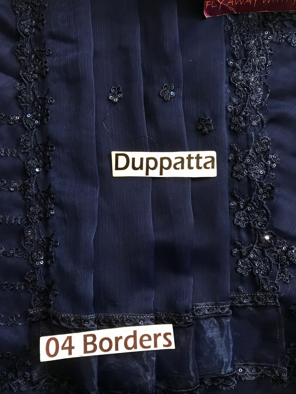 AZURE Festive Embroidered 3-Pcs Suit