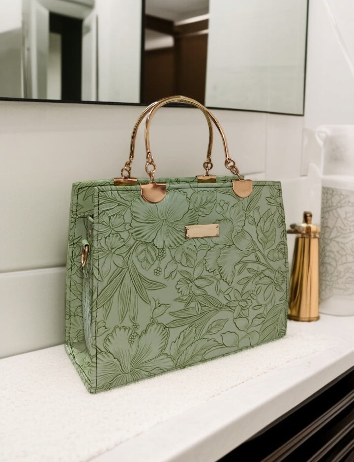 Luxury Flowers Box Hand Bag