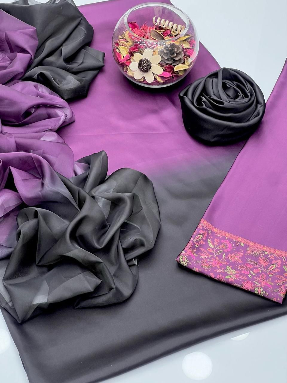 Zainab Chottani - Embroidered Silk 3-Pcs Suit