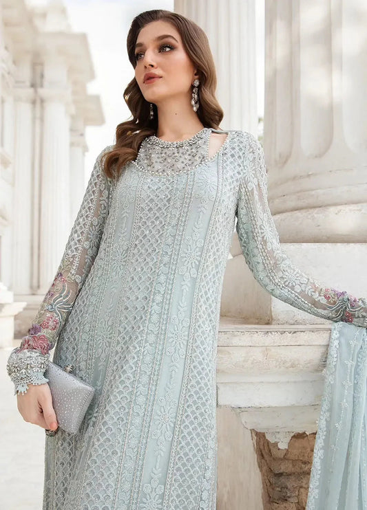 MARIA B Chiffon Heavy Embroidered Fancy 3-Pcs