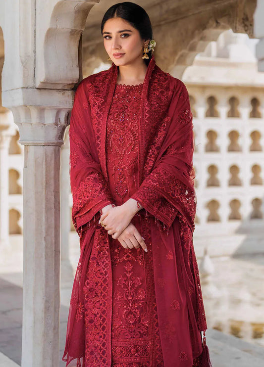 MEERAS BY IMROZIA Serene Organza Fancy 3-Pcs