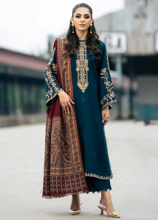 JAZMINE Dhanak Embroidered 3-Pc Suit