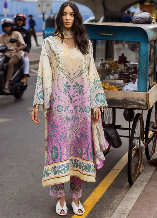 MUSHQ Embroidered Lawn 3-Pcs Suit