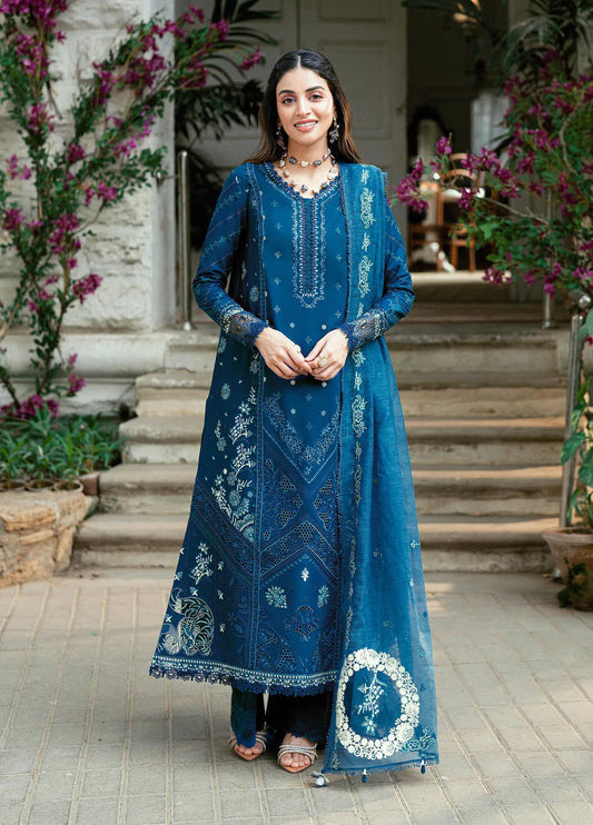 QALAMKAR Heavy Embroidered 3-Pcs Suit