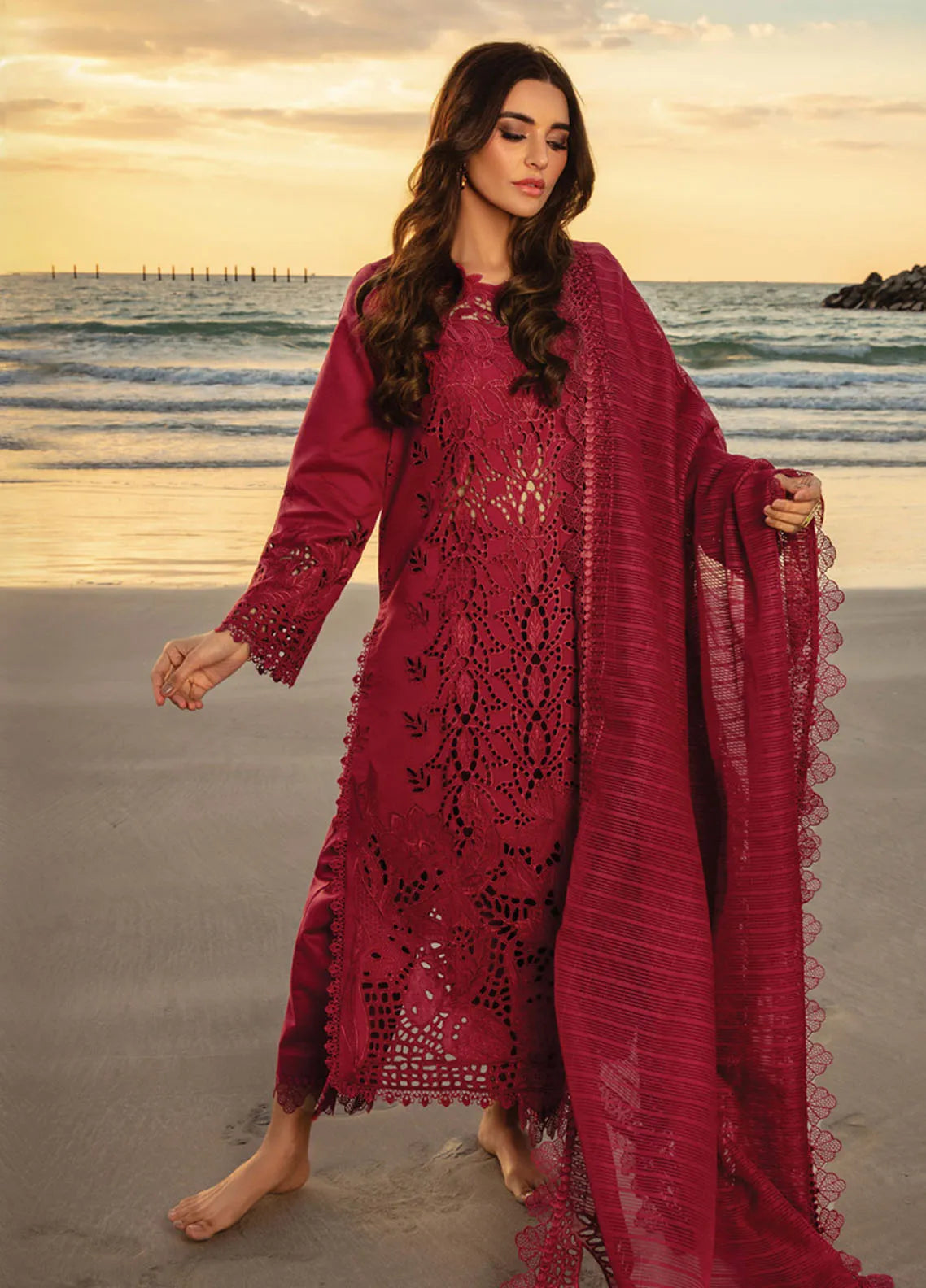 RANG RASIYA Chickenkari Heavy Embroidered 3-Pcs