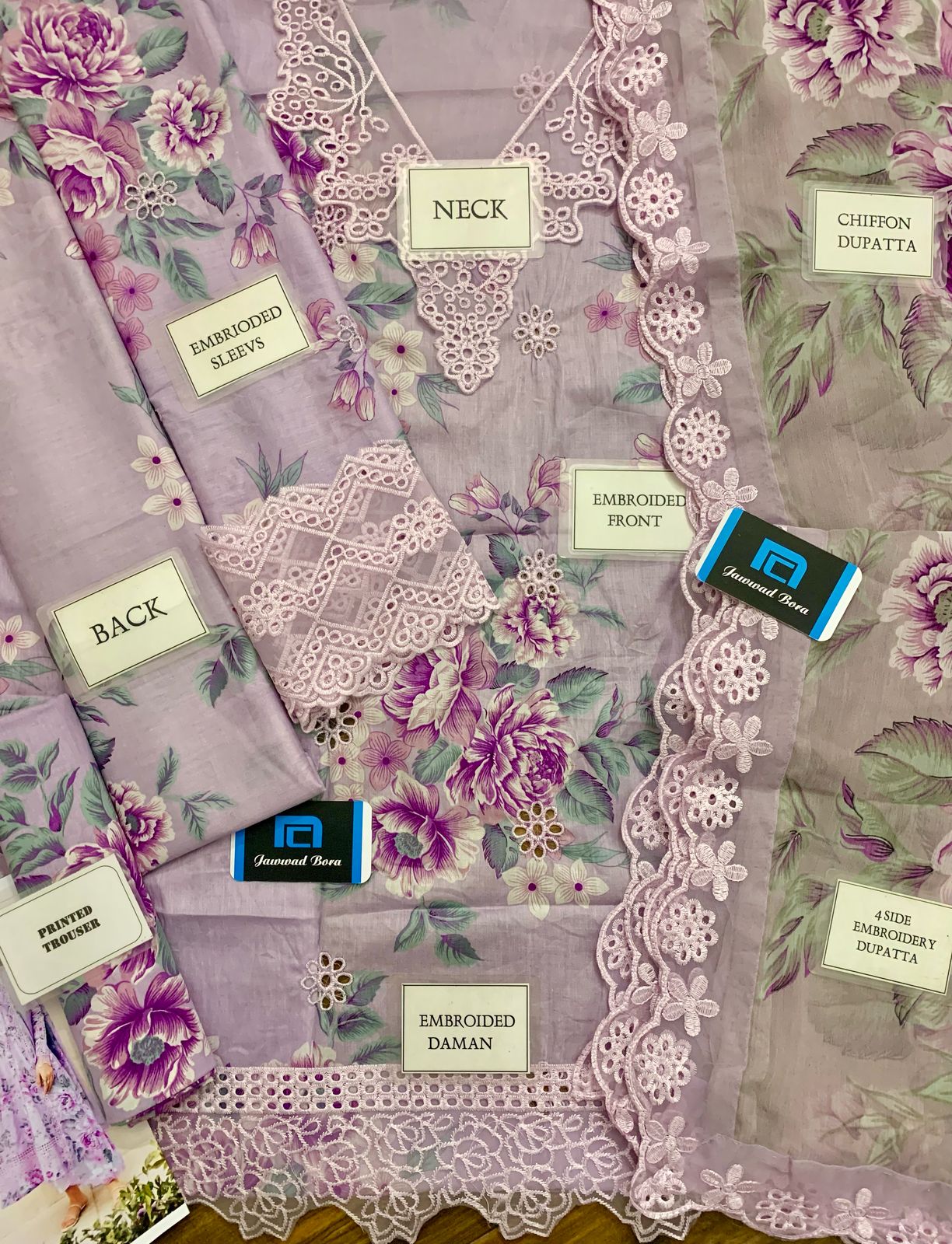 IZNIK Premium Lawn Suit 3-Pcs