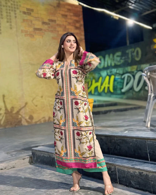 LULUSAR Silk Digital Print 3-Pcs