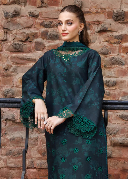 BAROQUE Dhanak Embroidered 3-Pc Suit